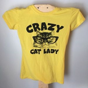 Crazy Cat Lady Juniors Slim Fit Tee